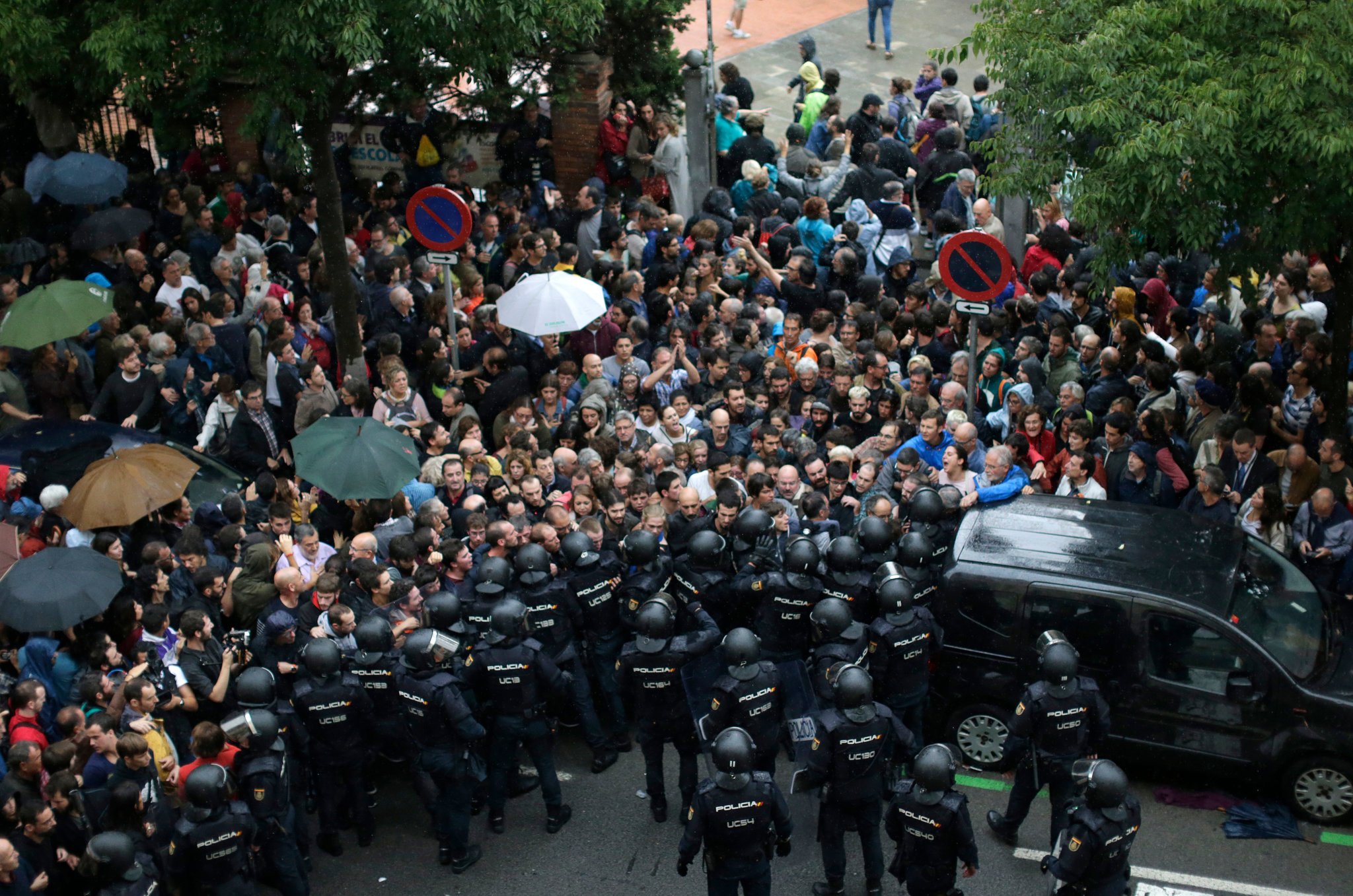 Catalan independence referendum, Catalan vote, Spanish repression