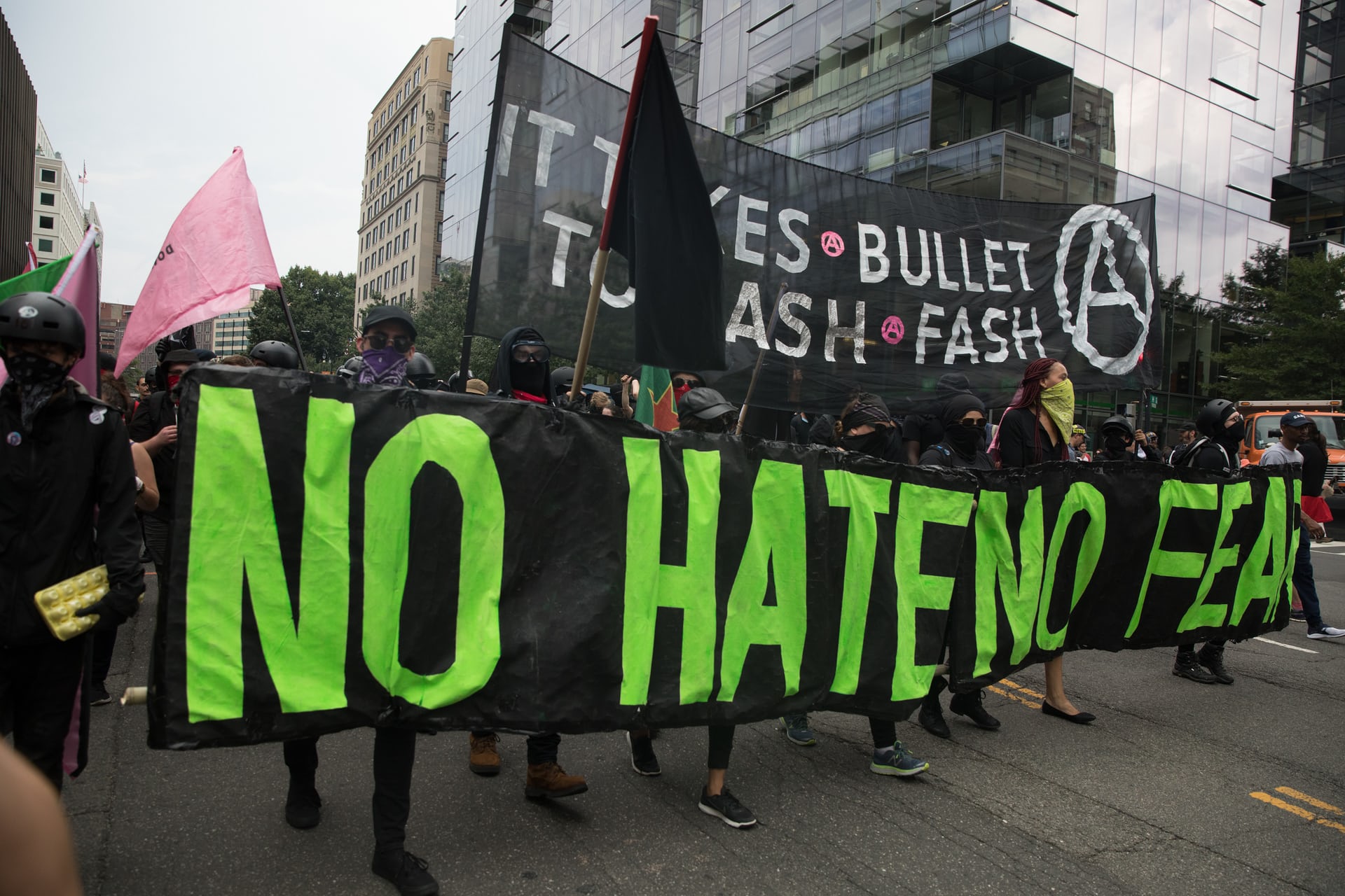 anti-Fascist, demonstrators, white supremacists, white nationalists, Unite the Right, Charlottesville violence, neo-Nazis, KKK, Ku Klux Klan