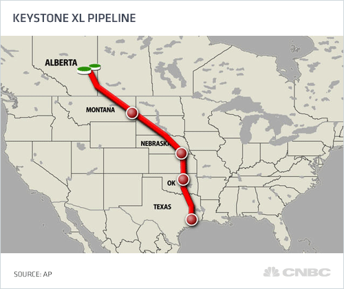 Keystone Xl Pipeline Map Gif Occupy Com