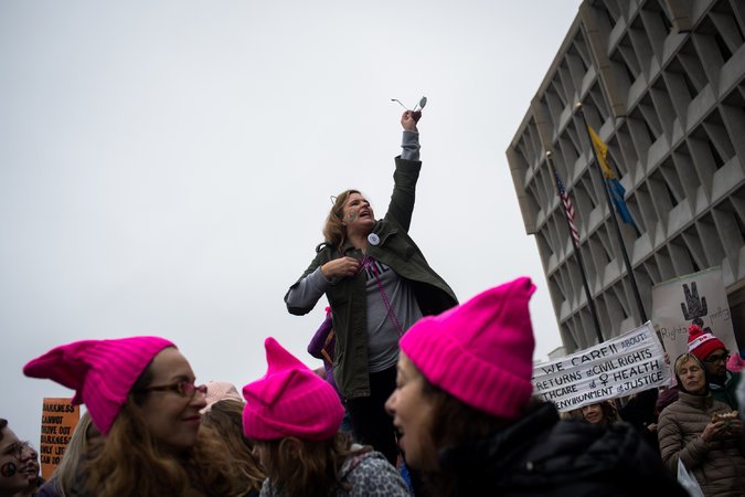 women candidates, Trump resistance, Women's March, 2018 midterms, Emily's List