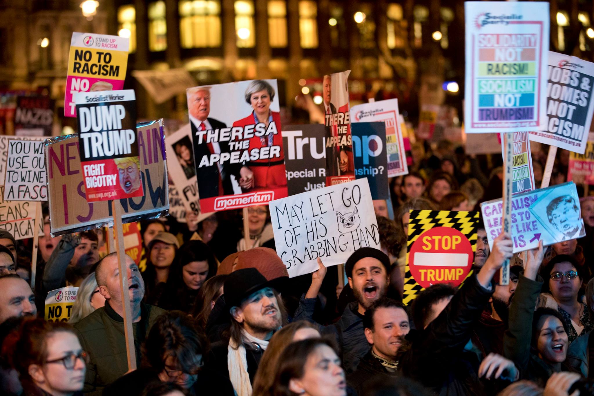 U.K. anti-Trump protests, Trump U.K. visit, Donald Trump, Theresa May, Stop Trump Movement, Stop Trump Coalition