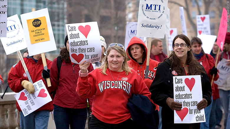 teacher strikes, treacher pay, union busting, right to work, Janus decision, teacher demands, union support