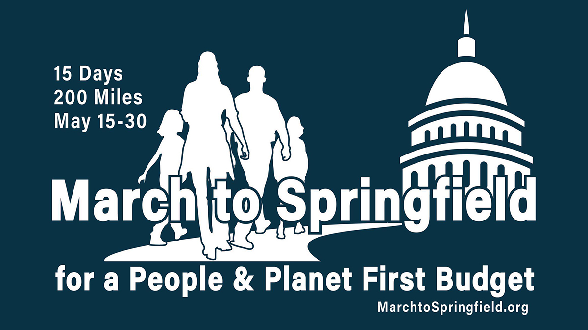 march for justice, civil rights, Martin Luther King Jr., March to Springfield, People & Planet First budget, voting rights, Bruce Rauner, Illinois budget, people's budget, National Nurses United