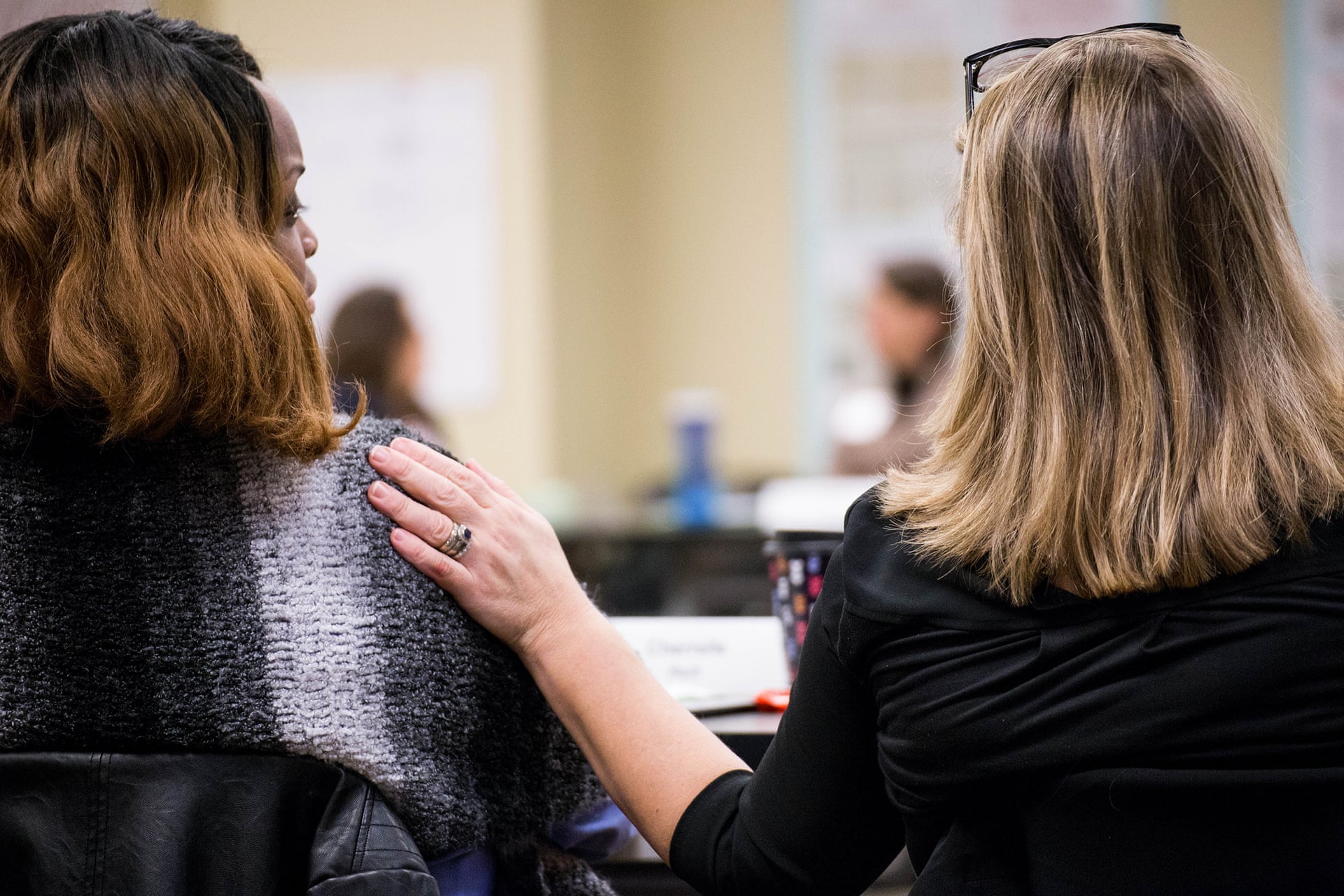 Women attend the Emerge Virginia program. Photograph: Eslah Attar/The Guardian