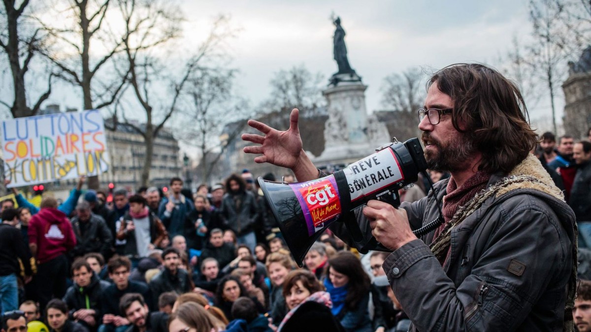Nuit Debout, movement of the squares, 15M, Pots and Pans Revolution, social media, job precarity, youth unemployment, labor protests, labor laws, Europe-wide strike