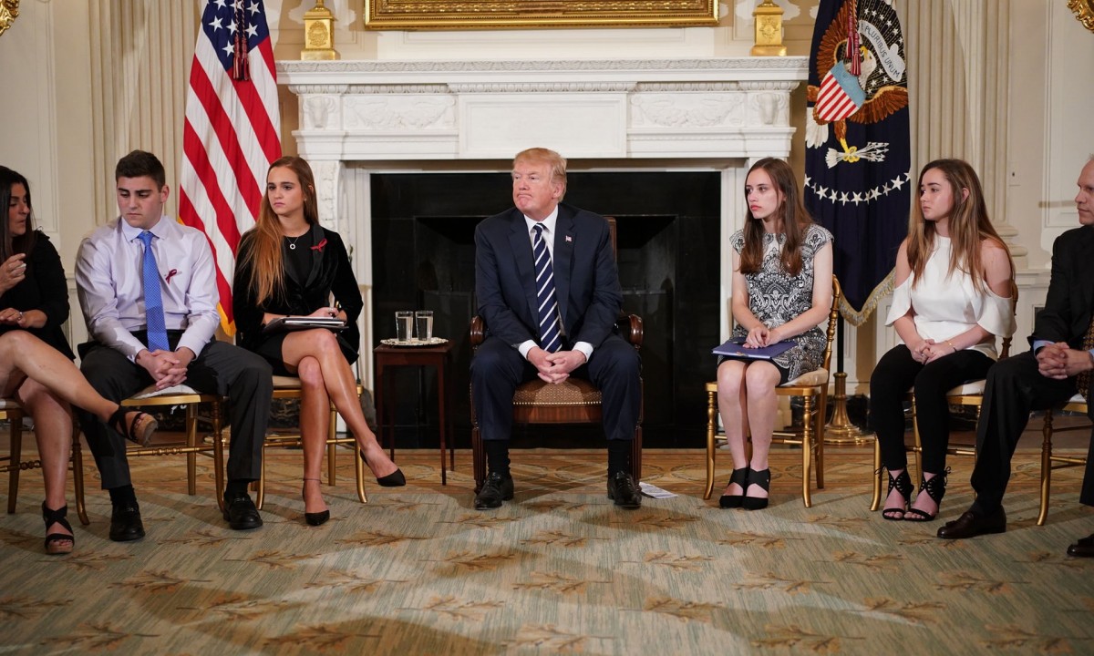 Student survivors of the Marjory Stoneman Douglas high school shooting confronted Florida’s lawmakers on Wednesday to demand gun control reforms, as thousands of teenagers walked out of lessons in solidarity at schools across the state.  About 100 student