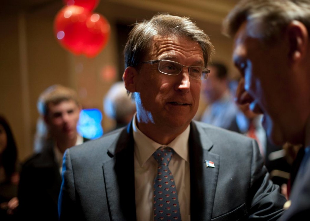 The party's over for North Carolina Gov. Pat McCrory, whose attempt to restrict voting rights by race was ruled unconstitutionally discriminatory on Friday. Davis Turner/Getty Images