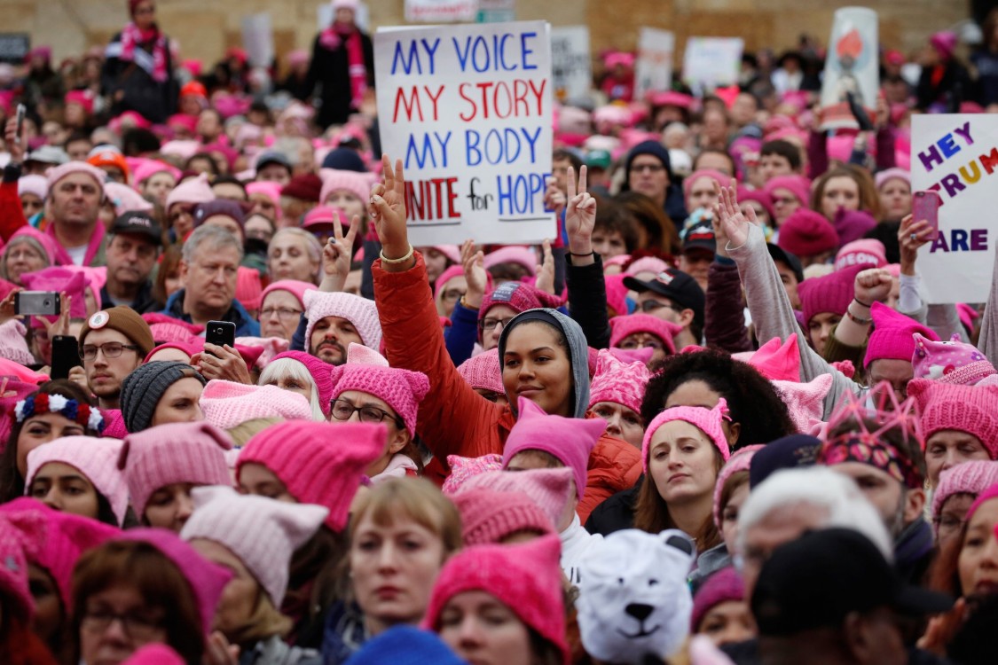 Women's March, anti-Trump protests, Trump resistance, women's rights, mass protests, global protests, pussy hats, people against Trump