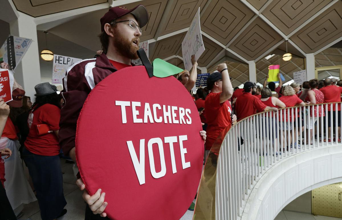 North Carolina teacher strikes, national teacher strikes, teacher pay, teacher walkouts, right to work laws, union busting, teachers union