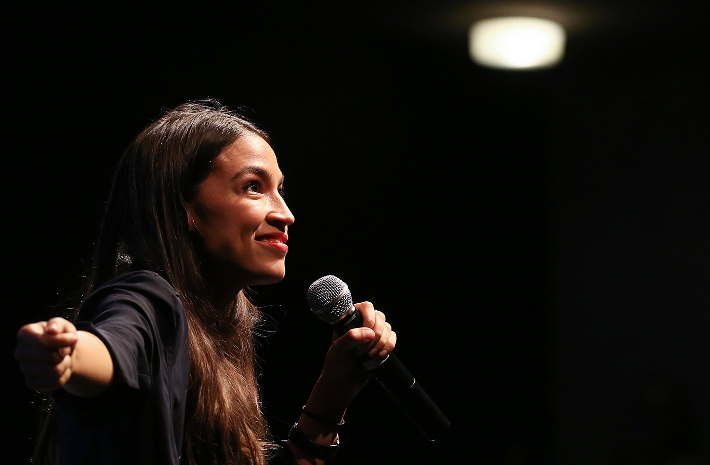 House candidate Alexandria Ocasio-Cortez is projected to become the youngest woman elected to Congress this November when she will be 29 years old. MARIO TAMA VIA GETTY IMAGES 