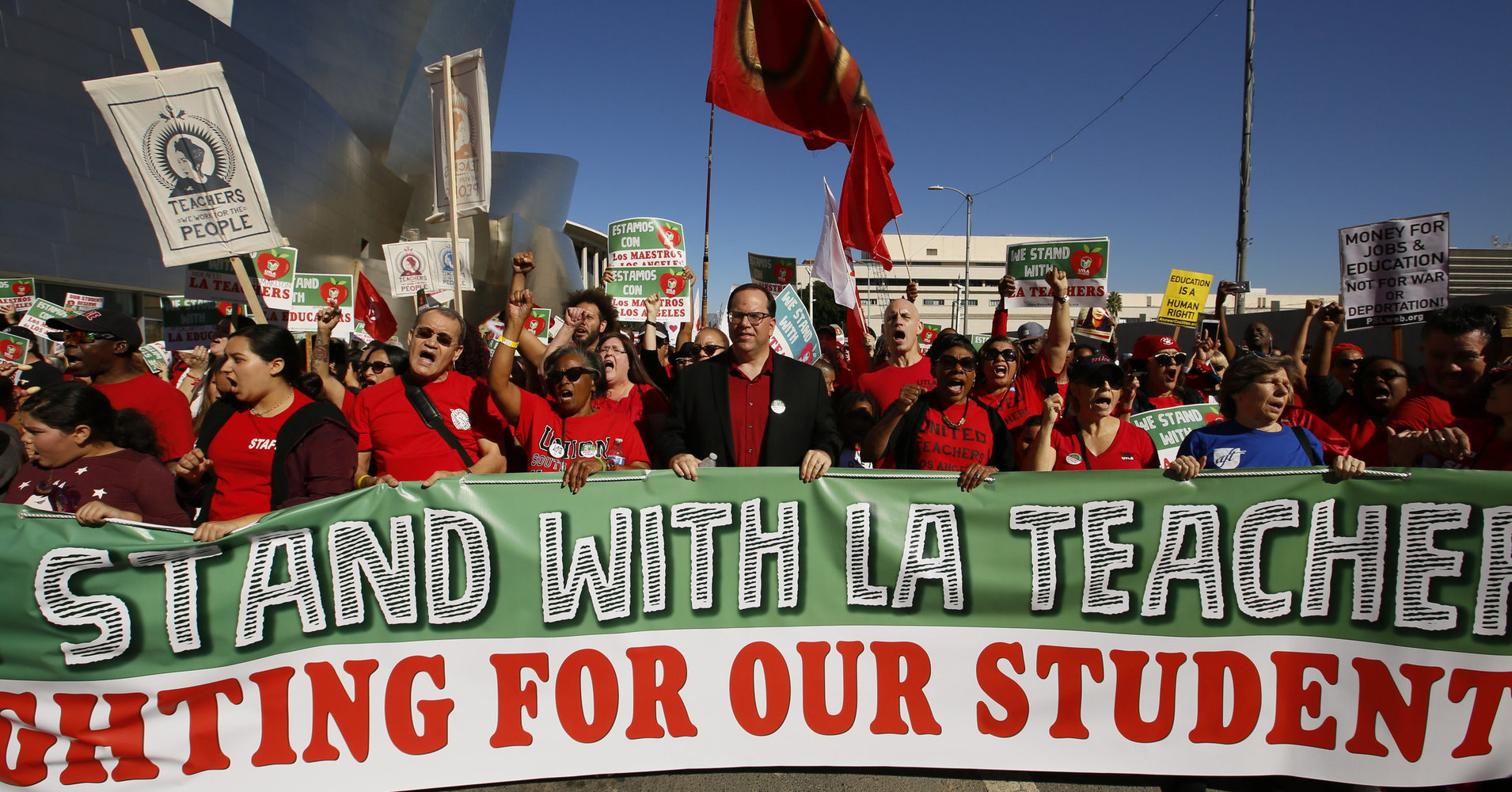 labor movement, labor strikes, teacher strikes, higher wages, Citizens United, mobilized workforce, Voting Rights Act, striking federal employees, teacher pay, neoliberal economics, austerity politics, social service cuts