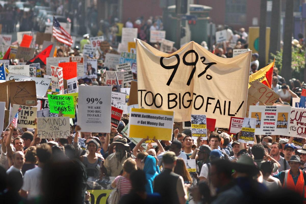 Occupy Wall Street, We Are the 99%, income inequality, wealth inequality, Bernie Sanders, Jeremy Corbyn, Kshama Sawant, student debt, Strike Debt, minimum wage movement, $15 an hour minimum wage, Fight for $15, Black Lives Matter