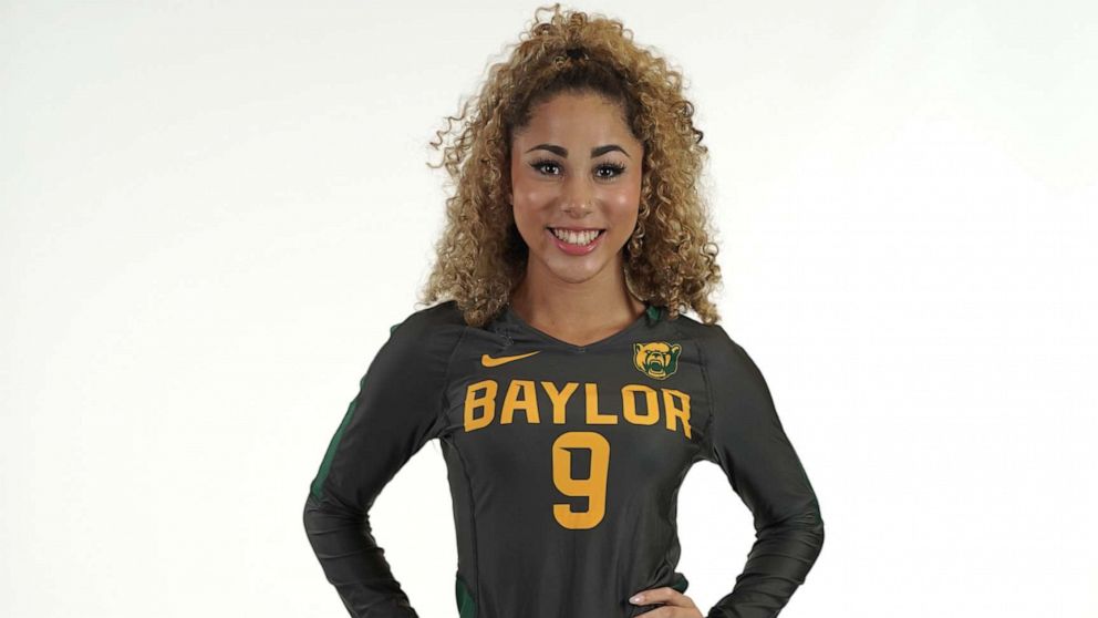 Payton Washington was injured in a shooting when one of her cheerleading teammates accidentally tried to enter the wrong car in a grocery store parking lot in Elgin, Texas, on April 18, 2023. - Baylor Athletics Payton Washington was injured in a shooting when one of her cheerleading teammates accidentally tried to enter the wrong car in a grocery store parking lot in Elgin, Texas, on April 18, 2023. - Baylor Athletics