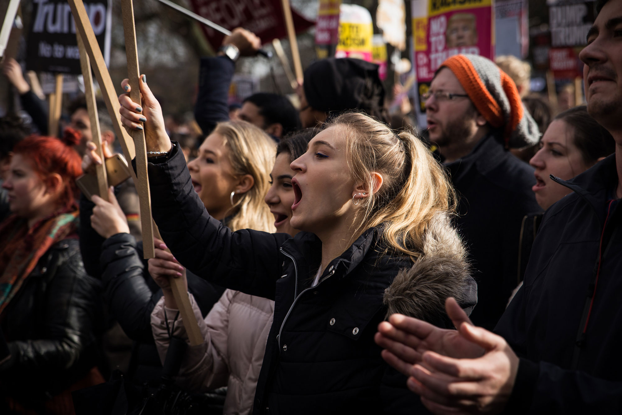 Stop Trump, Trump protests, Trump resistance, flag mob, Islamophobia, anti-Muslim rhetoric, xenophobia, anti-immigration, Brexit, religious tolerance