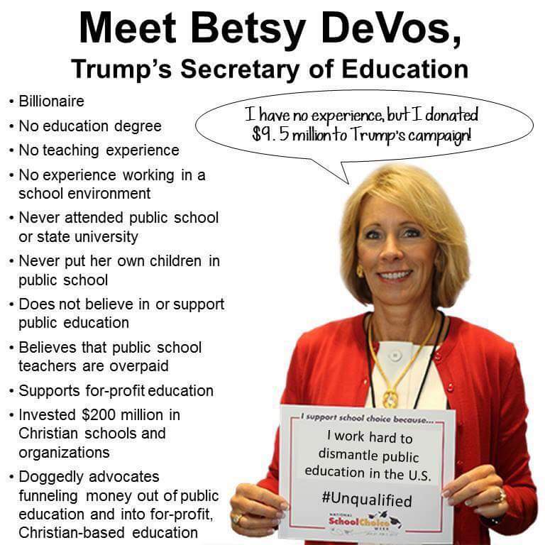 privatizing education, voucher programs, charter schools, Betsy DeVos, Blaine Amendment, religious schools, church and state, religious education