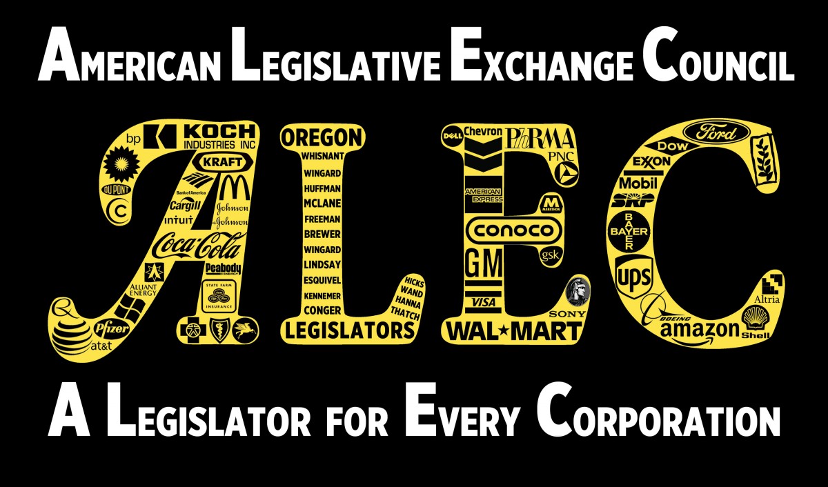 ALEC, American Legislative Exchange Council, corporate legislation, corporate bill mill