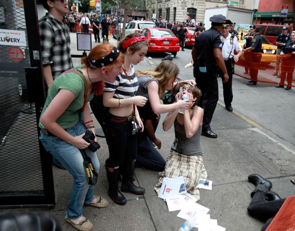 NYPD abuse, Occupy arrests, First Amendment right, right to free speech, freedom of expression, pepper-spray cops