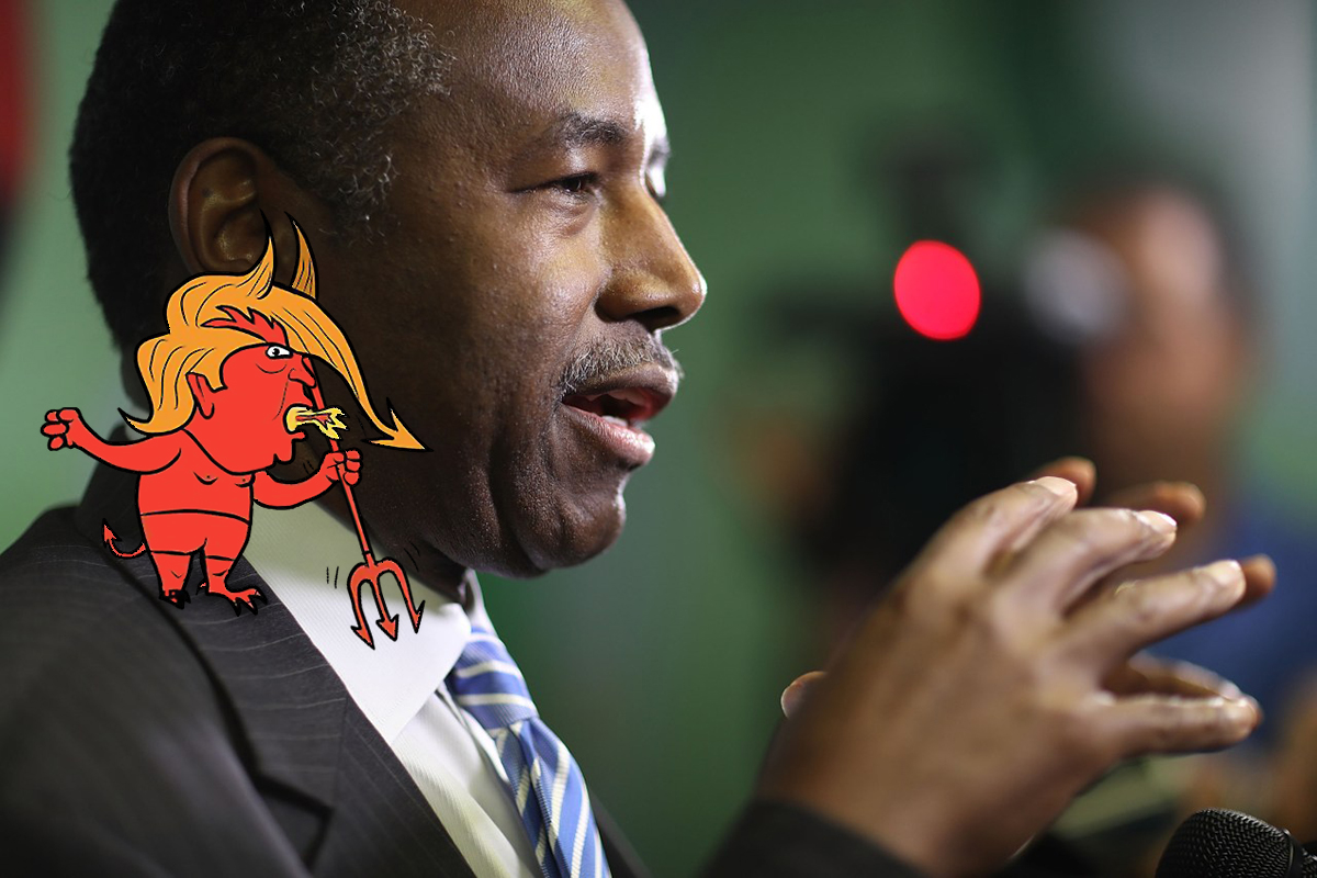 MIAMI, FL - APRIL 12: U.S. HOUSING AND URBAN DEVELOPMENT SECRETARY BEN CARSON SPEAKS TO THE MEDIA DURING A VISIT TO THE LIBERTY SQUARE APARTMENT COMPLEX ON APRIL 12, 2017 IN MIAMI, FLORIDA. (PHOTO BY JOE RAEDLE/GETTY IMAGES)