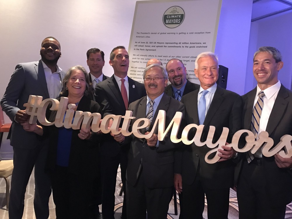 U.S. Conference of Mayors, climate change resolution, 100% renewables, mayors climate movement, Paris climate accord