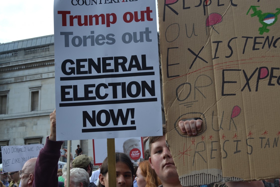 U.K. Trump protests, Donald Trump, Theresa May, Brexit, E.U.-U.S. relations, Trump hatred, inflatable Trump baby