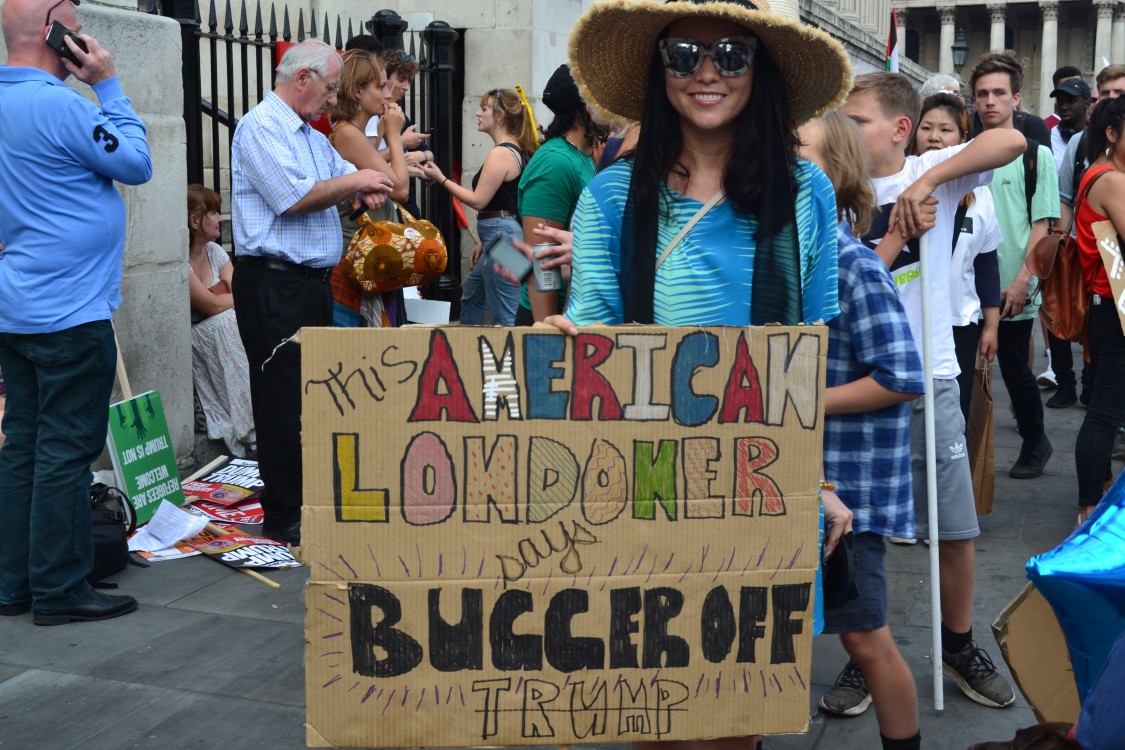 U.K. Trump protests, Donald Trump, Theresa May, Brexit, E.U.-U.S. relations, Trump hatred, inflatable Trump baby