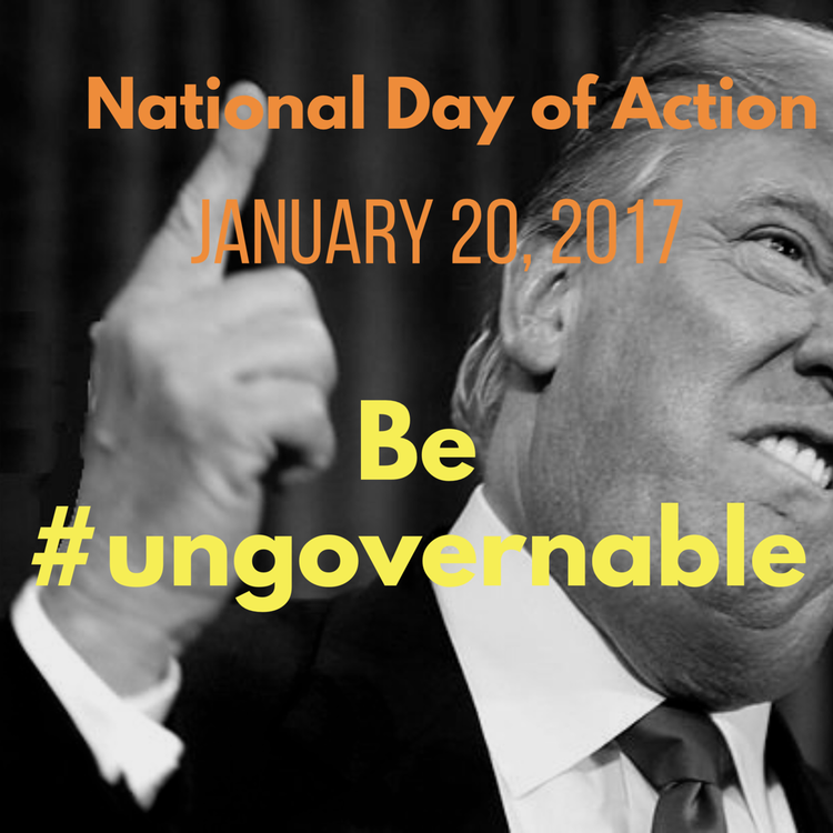 #Ungovernable, anti-Trump movement, anti-Trump resistance