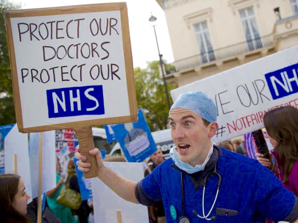 British Medical Association, junior doctors strike, UK health contract, Jeremy Hunt, National Health Service, U.K. austerity policies, austerity cuts, Keep Our NHS Public