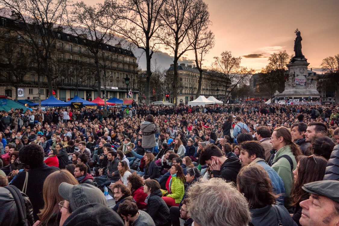 Nuit Debout, movement of the squares, 15M, Pots and Pans Revolution, social media, job precarity, youth unemployment, labor protests, labor laws, Europe-wide strike