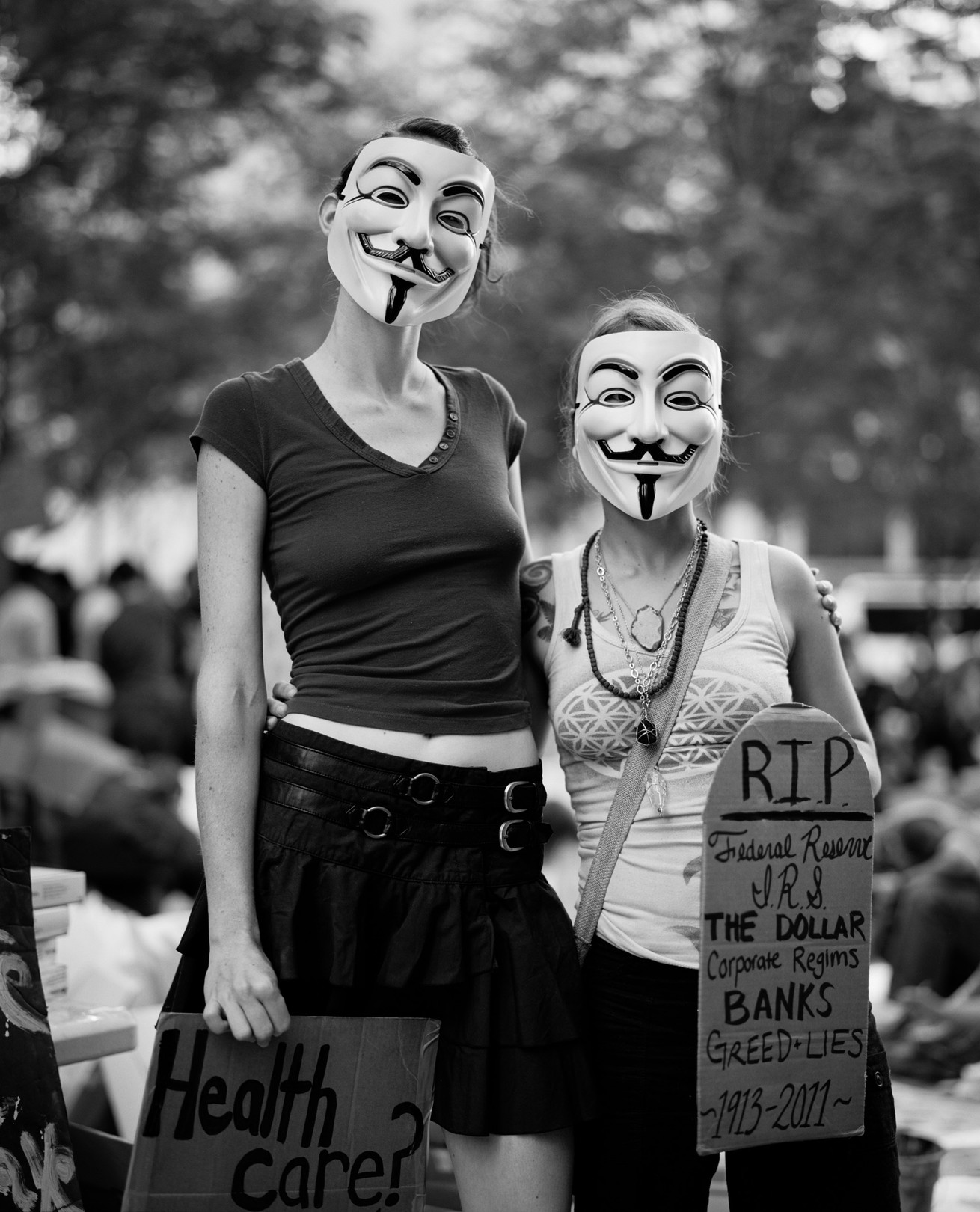 Protesters in Zuccotti Park, New York (Brian Shumway / Redux)