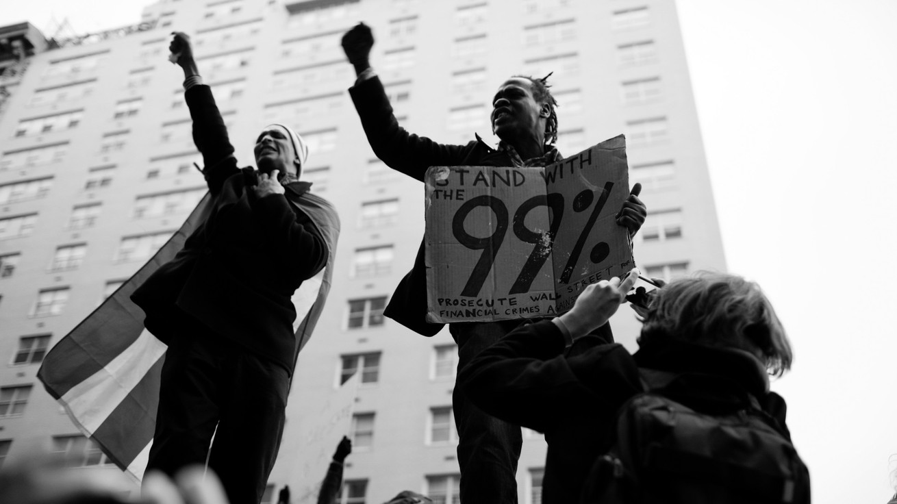 Occupy Wall Street protesters in November 2011 (Marcus Yam / The New York Times / Redux)