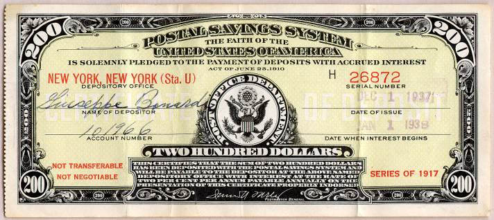 Postal Savings Bank Act, postal banking, public banking, U.S. Postal Savings System, Campaign for Postal Banking