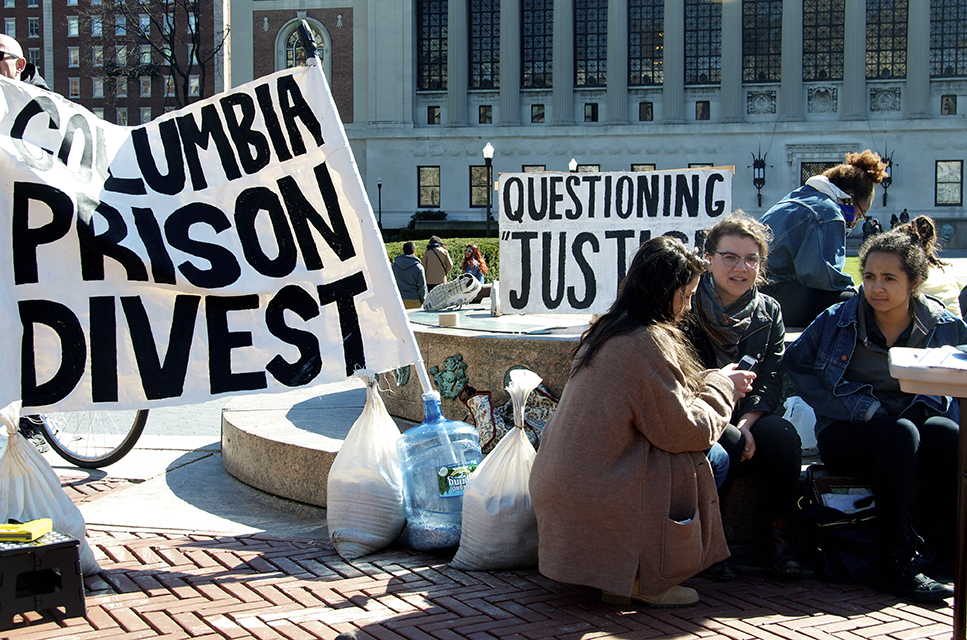 prison divestment campaign, criminal justice reform, Columbia Prison Divest, Corrections Corporation of America, GEO Group, Dream Defenders, incarceration rates, Student Alliance for Prison Reform