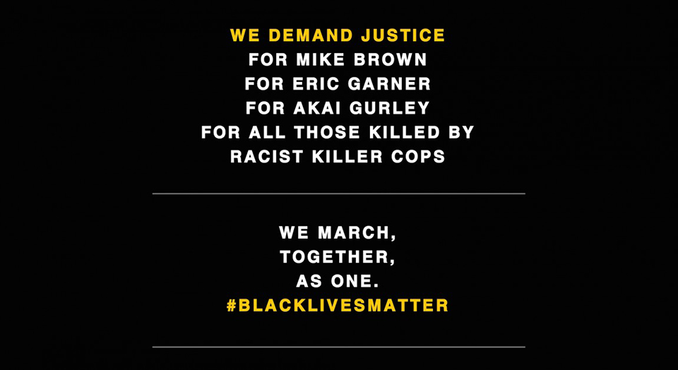 Millions March, police violence, police brutality, Michael Brown, Eric Garner, Ferguson protests, Darren Wilson, school to prison pipeline, mass incarceration