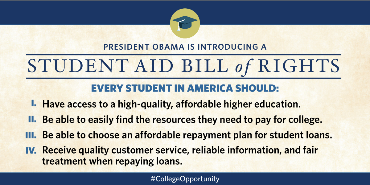 student debt, college debt, student loans, Consumer Financial Protection Bureau, student aid bill of rights, loan servicers