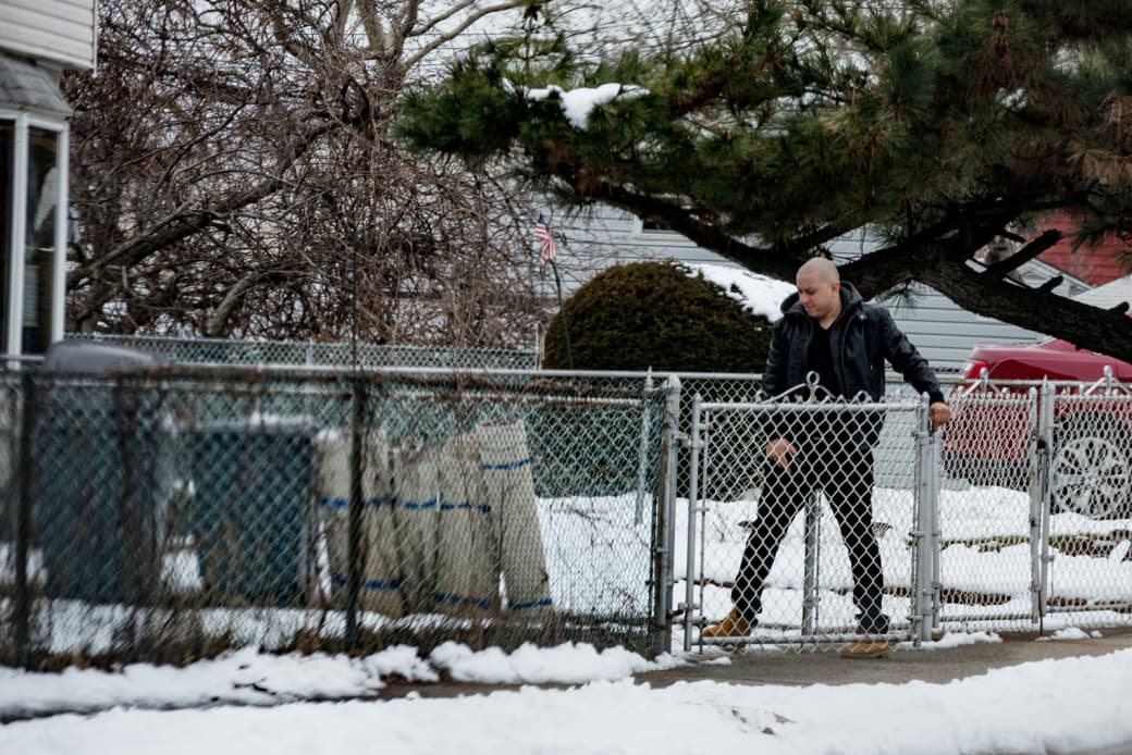 Officer Raymond Marrero at his home in the Bronx. - David 'Dee' Delgado for BuzzFeed News