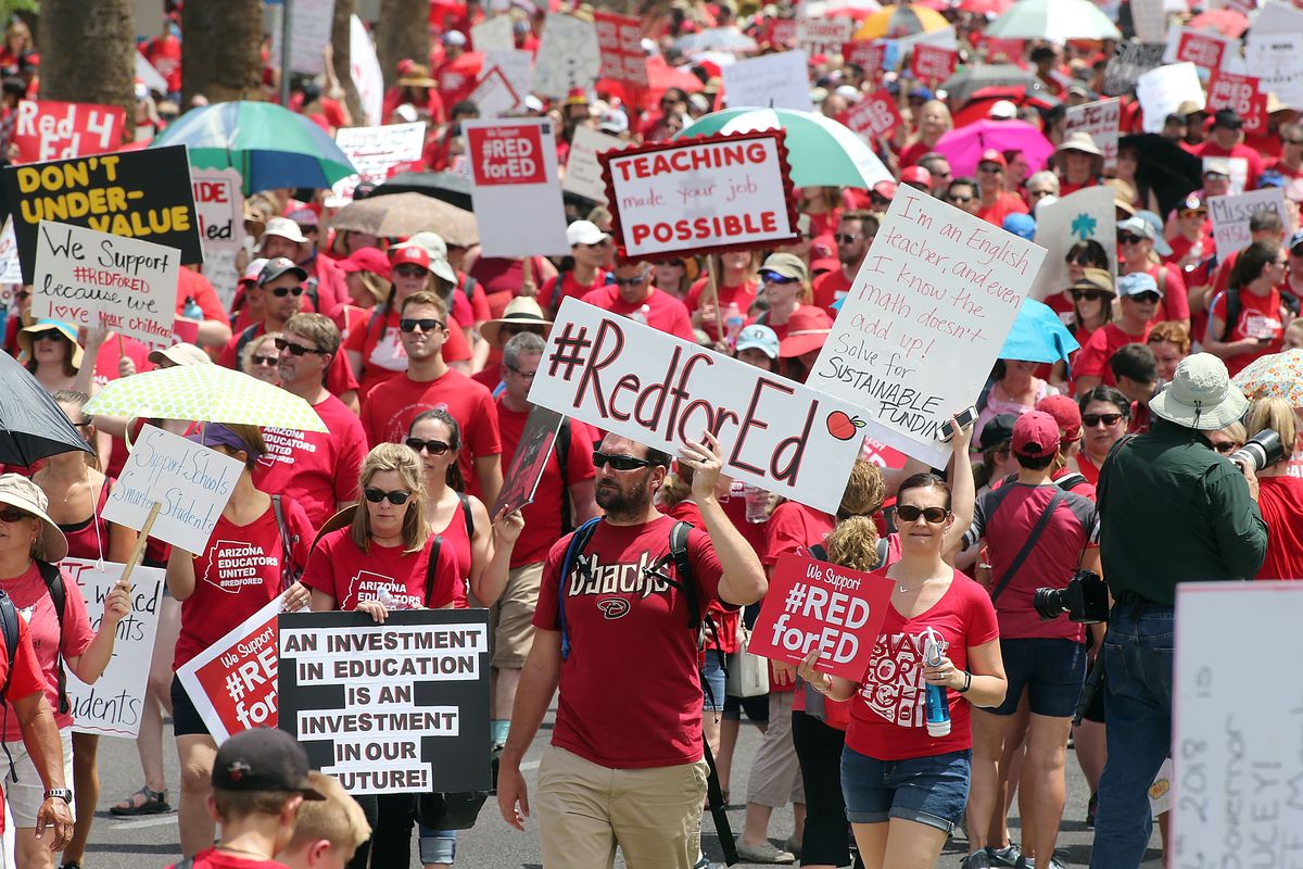 teacher strikes, treacher pay, union busting, right to work, Janus decision, teacher demands, union support