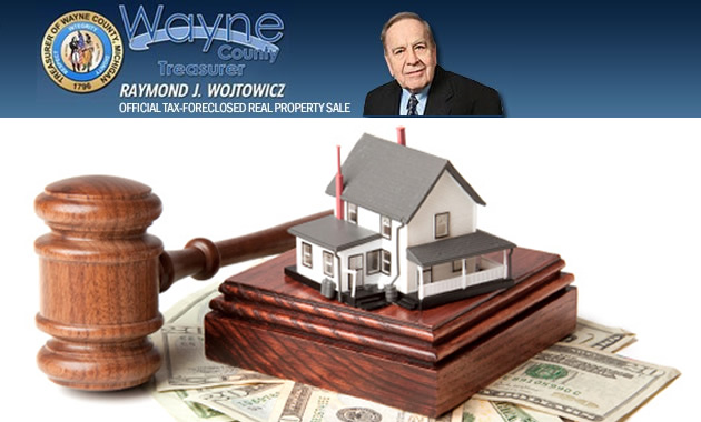 Wayne County Tax Foreclosure auction, Wayne County Treasurer Auction, Detroit foreclosure crisis, Detroit Land Bank Authority, foreclosed homes, home ownership