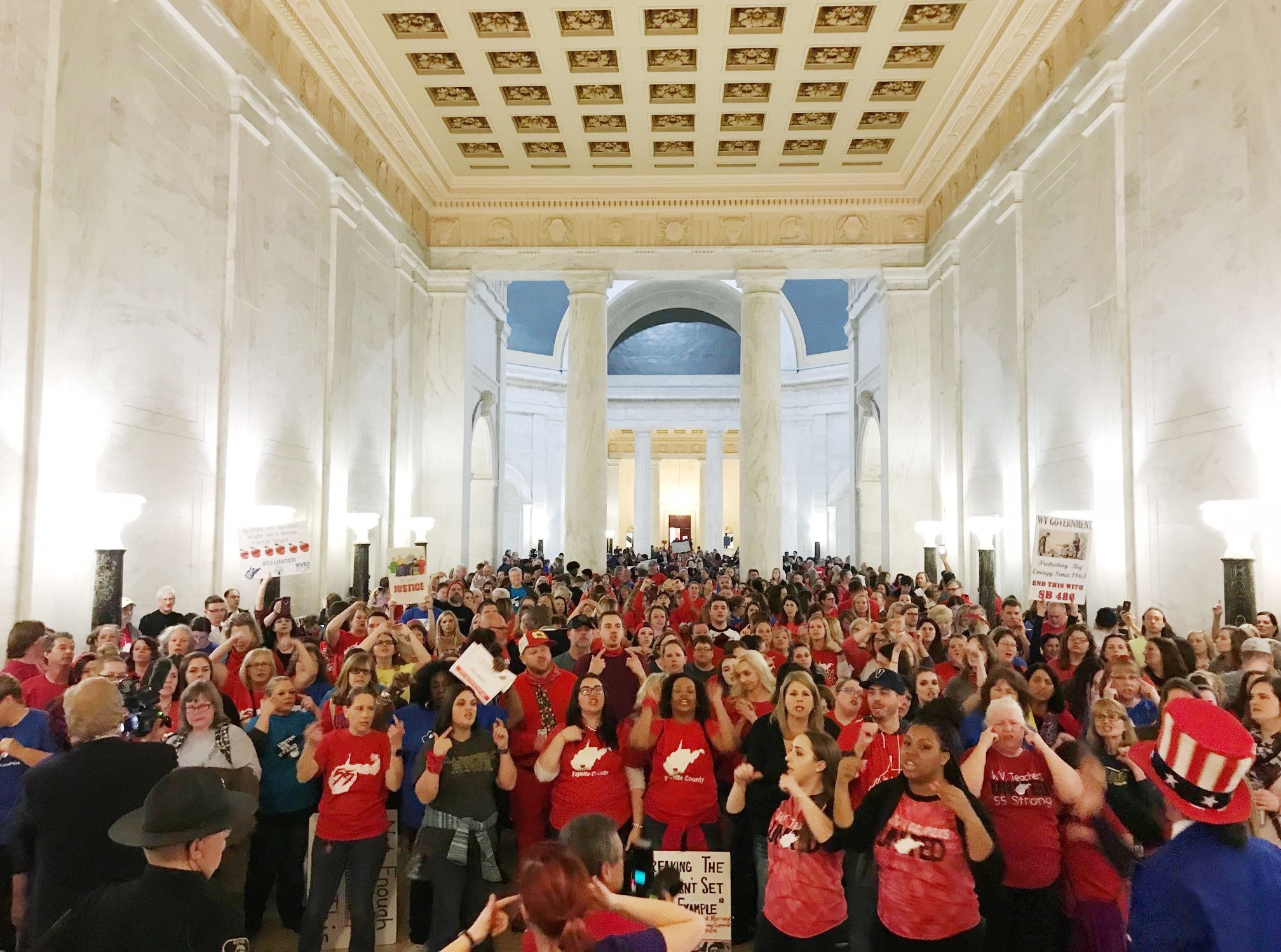 West Virginia teachers strike, teacher wages, labor movement, union employees, Janus v. AFSCME, West Virginia schools, low teacher pay