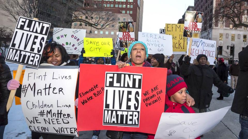 Flint water crisis, Flint water poisoning, Occupy Wall Street, Black Lives Matter, police brutality, police violence