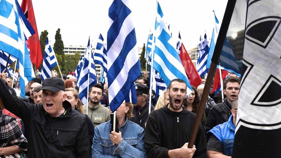 Golden Dawn, anti-immigrant part, Nikos Michaloliakos, Greek anti-austerity movement, Alexis Tsipras, Syriza, Human Rights First, Greek bailout, Greek debt crisis, immigrant crisis