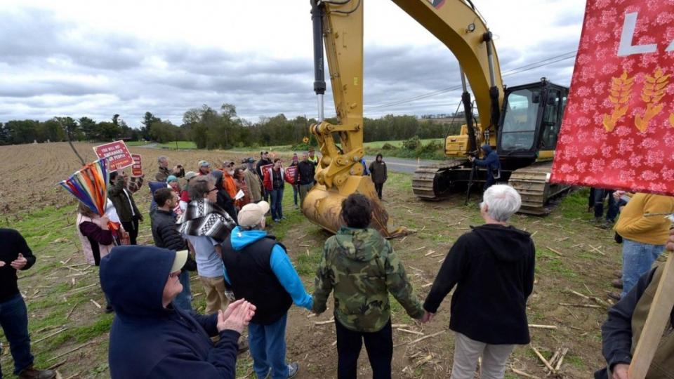 gas pipeline protests, gas pipeline arrests, Lancaster arrests, Atlantic Sunrise pipeline, Lancaster Against Pipelines