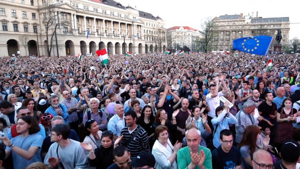 Fidesz Paty, Viktor Orban, Hungarian nationalists, Hungarian protests, Open Society Foundation, George Soros, authoritarianism