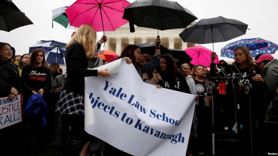 Yale Law School protests, Kavanaugh protests, Brett Kavanaugh, Supreme Court, Kavanaugh sexual assault allegations