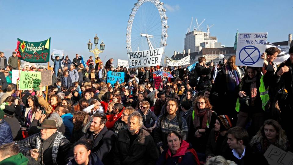 climate resistance, Extinction Rebellion, London climate protests, carbon emissions, climate activists, human extinction