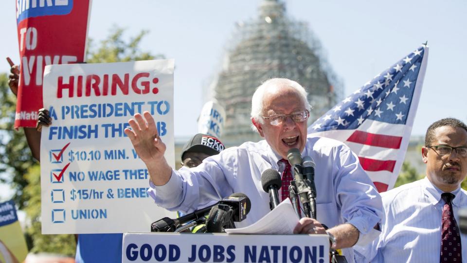 $15 an hour, Fight for 15, federal minimum wage, minimum wage increase, Bernie Sanders