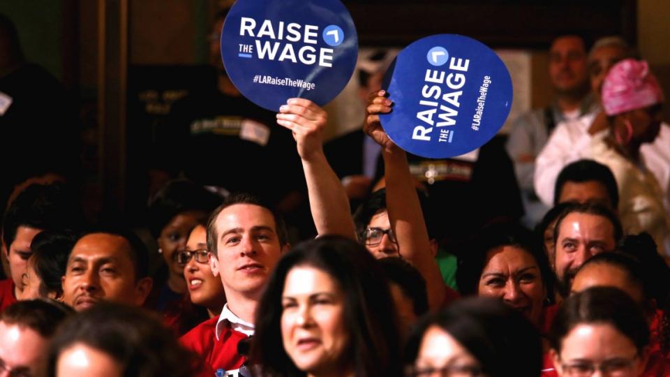 As labor unions lead a nationwide push for a higher minimum wage, the California Senate on Monday approved raising the state’s required hourly rate to $11 in 2016 and $13 in 2017.  Under Senate Bill 3, which passed by a vote of 23-15, California’s minimum