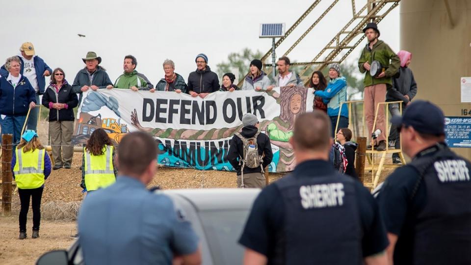 anti-fracking protests, Keep It In the Ground, protester arrests, undercover agents