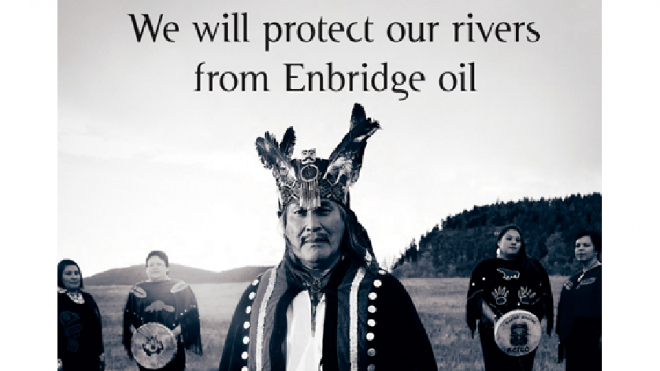 Photo: The Yinka-Dene Alliance. The Yinka-Dene Alliance took out a newspaper ad critical of Enbridge, a Canadian oil company.