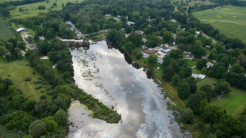 More than a million gallons of dilbit leaked into Michigan's Kalamazoo River in July 2010. 