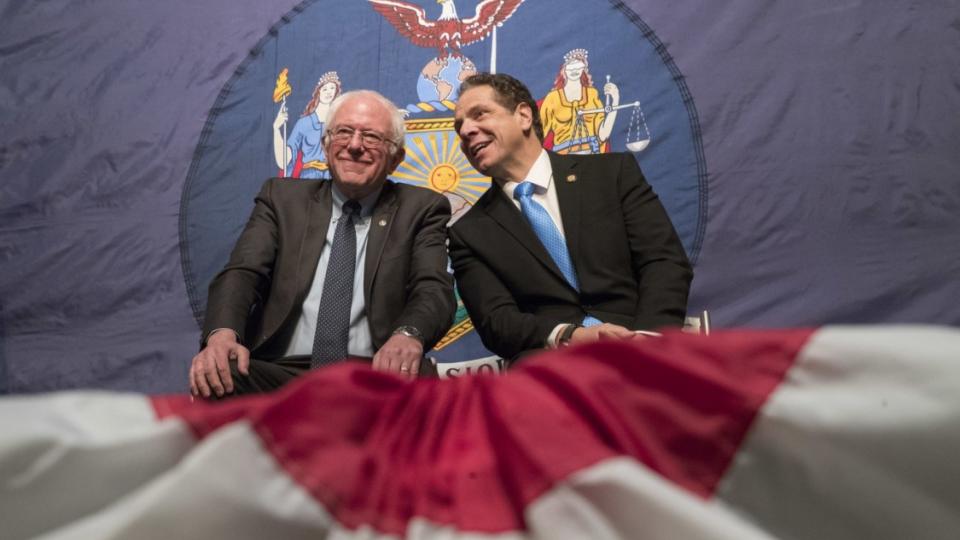 Andrew Cuomo, Bernie Sanders, free tuition, tuition-free public higher education, New York